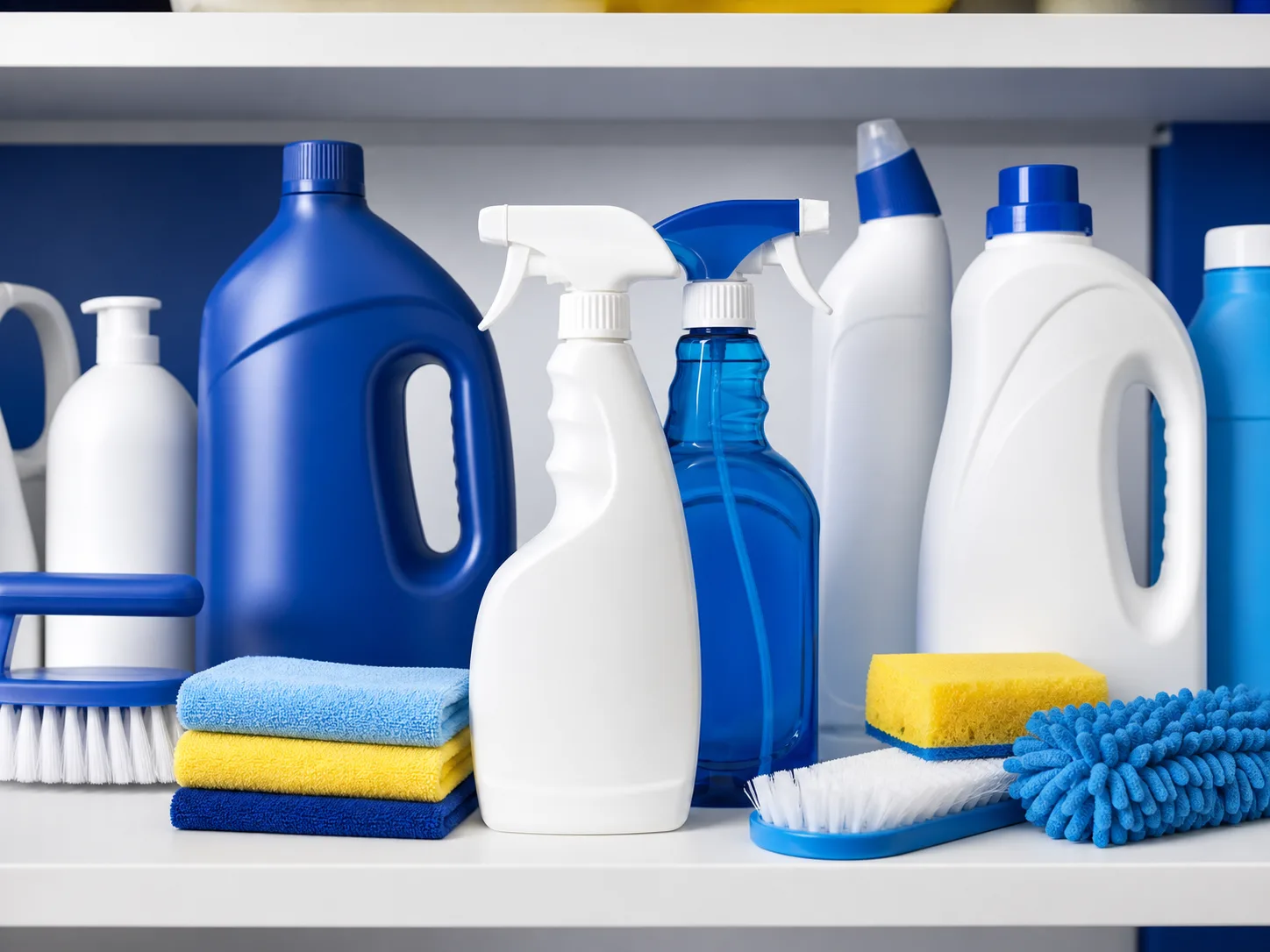 Imagem ilustrativa de produtos de limpeza
